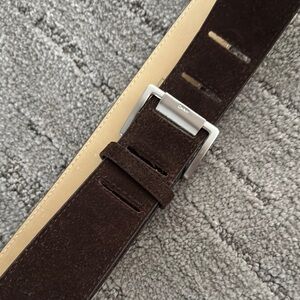 Brown Suede Leather Belt